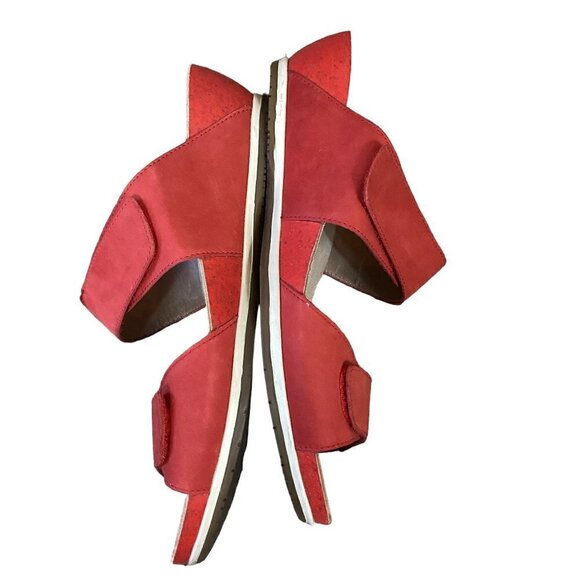 Dansko Vienna Milled Nubuck Double Strap Sandal 41 US 10.5-11 Tomato Red 272F - Picture 6 of 10